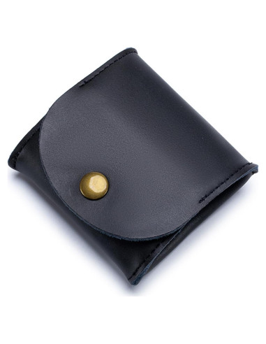 Monedero de Cuero Rústico Hecho a Mano - Compacto y Ligero