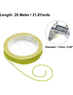 Cuerda Trenzada de Nylon Rebower 1.5mm 20 Metros Verde Militar 2