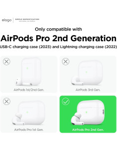 Funda de Helado elago para AirPods Pro 2 - Arándano, Carga Inalámbrica 2