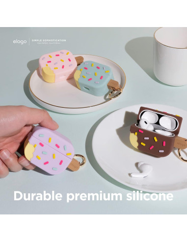 Funda de Helado elago para AirPods Pro 2 - Arándano, Carga Inalámbrica