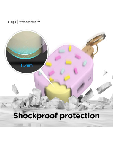 Funda de Helado elago para AirPods Pro 2 - Arándano, Carga Inalámbrica