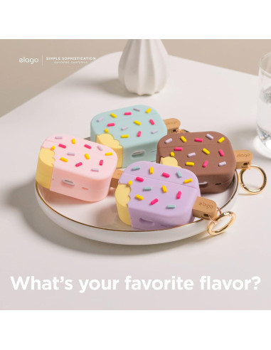 Funda de Helado elago para AirPods Pro 2 - Arándano, Carga Inalámbrica