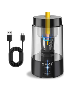 Afilador de Lápices Automático ZMOL Negro Recargable 3-5s