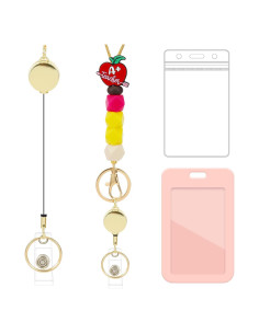 Porta Identificaciones Retráctil Obookey con Lanyard de Silicona