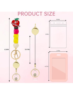 Porta Identificaciones Retráctil Obookey con Lanyard de Silicona 2