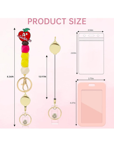 Porta Identificaciones Retráctil Obookey con Lanyard de Silicona
