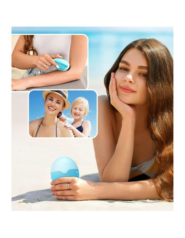 Aplicador de Protector Solar Rellenable KYHDIYA Azul 55ml