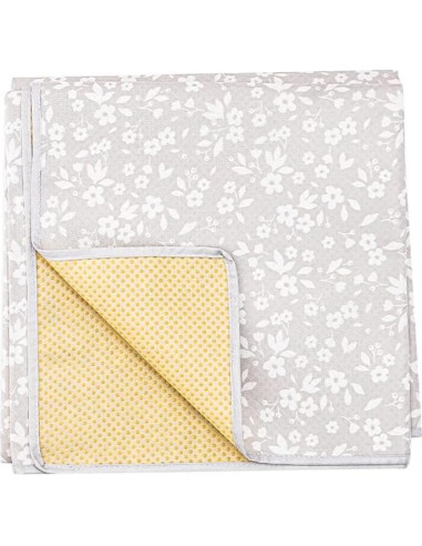 Splat Mat Happy Flute Cuadrado Impermeable 109 cm Paja en Flor