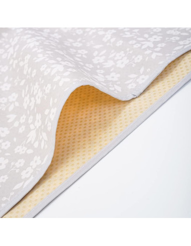 Splat Mat Happy Flute Cuadrado Impermeable 109 cm Paja en Flor