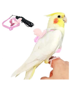 Arnés y Correa Ajustables para Aves Forzena XL Rosa 2M