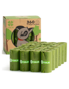Bolsas de Excremento para Perros YORJA 360 Rollos Ecológicas