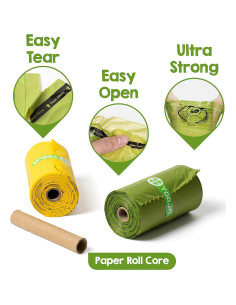 Bolsas de Excremento para Perros YORJA 360 Rollos Ecológicas 2