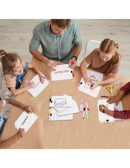 2 Mini Tableros Blancos Doble Cara Affrolling 12.7x17.8cm