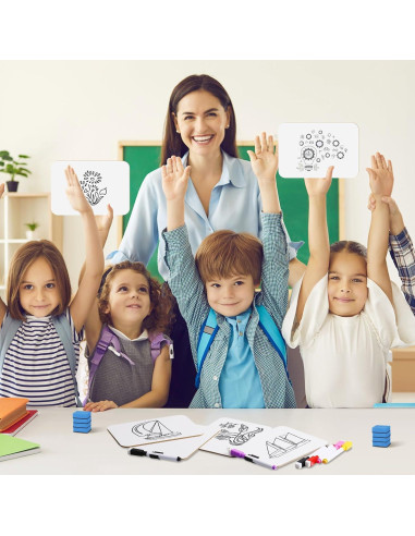 2 Mini Tableros Blancos Doble Cara Affrolling 12.7x17.8cm