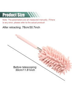 Plumero de Interior de Coche DUSCOKE Rosa Extensible 77.8 cm 2