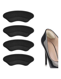Almohadillas de Talón Yowjosh - 2 Pares, Negro, Alivio Dolor