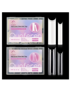 480 Puntas de Uñas Acrílicas XL C Curve Deciniee - 12 Tamaños