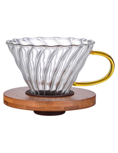 Goteador de Café de Vidrio Gute - 1 a 4 Tazas, Mango Ergonómico