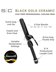 Plancha de Rizar StyleCraft Stay-Temp Profesional 2.54cm 2