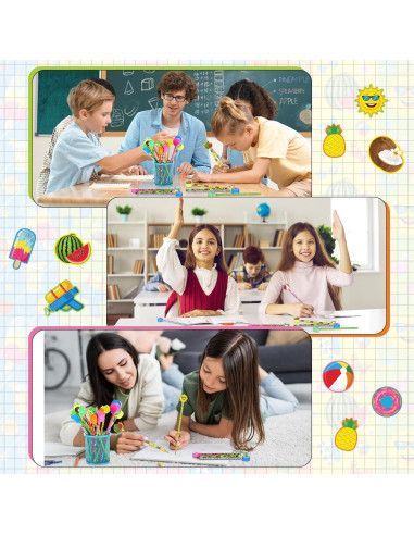 Lápices de Playa Tenceur 48 Pcs con Adornos de Hawaii