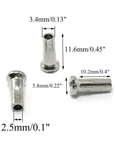 Radios de Bicicleta ZYAMY 14G J Curvados 290mm Acero Inoxidable 2