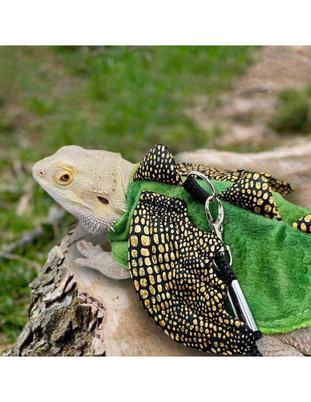 Conjunto Arnés y Correa HOKABLE para Dragón Barbudo Pequeño