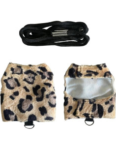 Ropa para Lagartos Anelekor con Correa y Sudadera Leopardo 2