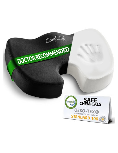 Cojín de Asiento Ortopédico ComfiLife - Espuma de Memoria 44.5x34.8cm