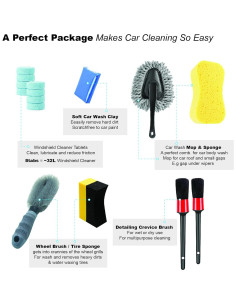 Kit de Limpieza Rápido para Autos INGWETECH - 6 Piezas 2