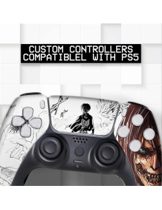 Controlador PS5 Inalámbrico Modificado BCB Attack on Titan 2