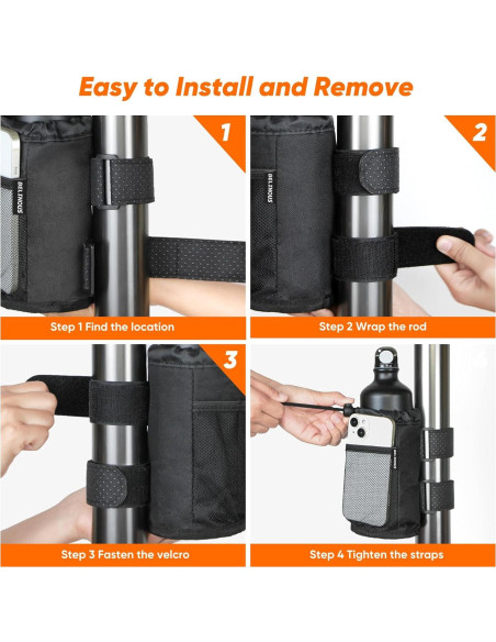 Soporte para Botellas Belinous Universal 24oz, Negro