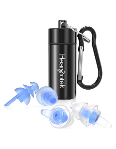 Tapones para oídos Hearprotek 2 pares 30dB y 32dB para dormir