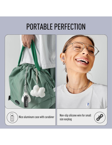 Tapones para oídos Hearprotek 2 pares 30dB y 32dB para dormir