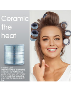 Juego de Rulos para Cabello xnicx 26 Piezas Cerámicos 2