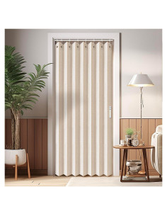Cortina Acordeón Vatge Beige 100x198 cm para Dividir Habitaciones