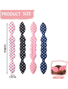 Hacedor de moño orejas de conejo Sisadodo 4Pcs para cabello 2