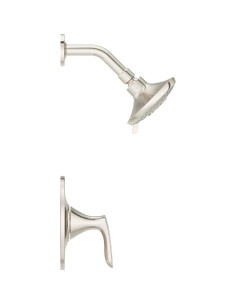 Kit de recubrimiento de ducha Pfister Weller, níquel cepillado, 1 mango 2