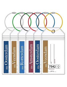 Soportes de Etiquetas de Equipaje TONGMAO para Cruceros - 6 Pcs