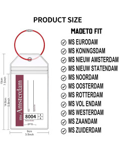 Soportes de Etiquetas de Equipaje TONGMAO para Cruceros - 6 Pcs 2