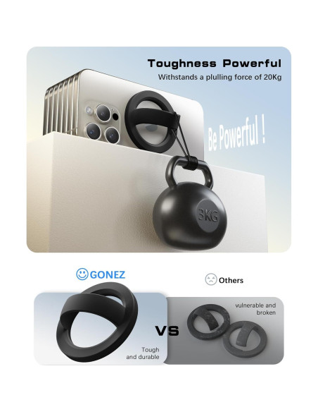 Agarre Magnético para Teléfono GONEZ Compatible con MagSafe