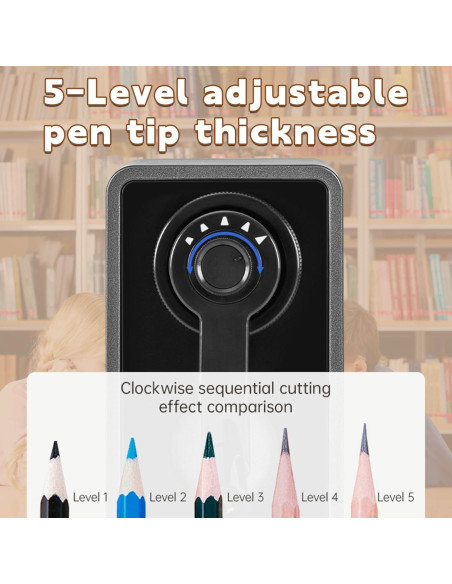 Sacapuntas Manual Deli - Ajustable con Cuchilla de Seguridad