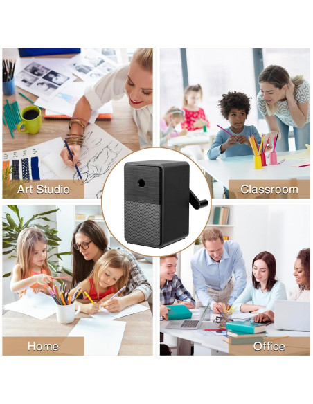 Sacapuntas Manual Deli - Ajustable con Cuchilla de Seguridad