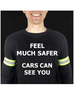 Bandas Reflectantes HiVisible - 10 Unidades para Correr y Caminar 2