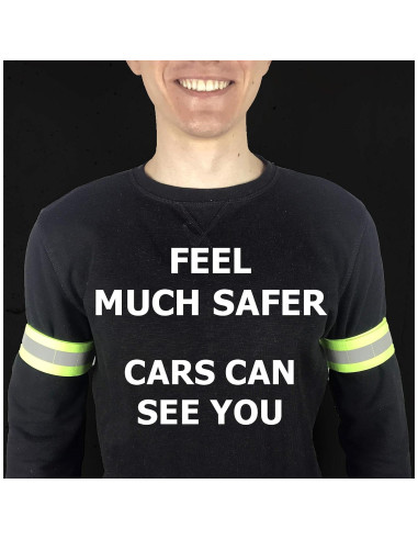 Bandas Reflectantes HiVisible - 10 Unidades para Correr y Caminar