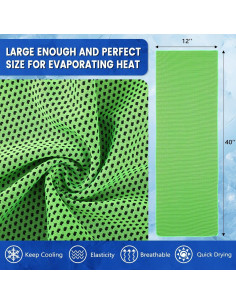 Toallas Enfriadoras Hosuly 50 Unidades 100x30 cm Verde 2