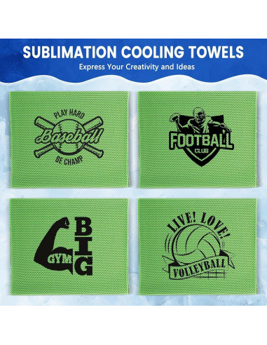 Toallas Enfriadoras Hosuly 50 Unidades 100x30 cm Verde