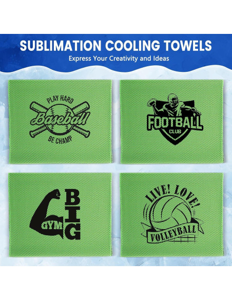 Toallas Enfriadoras Hosuly 50 Unidades 100x30 cm Verde