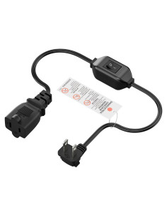 Cable de Extensión con Interruptor On-Off PluGrand 60cm 16AWG