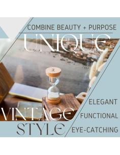 Reloj de Arena Chillkat 1 Minuto con Tapas de Madera 2