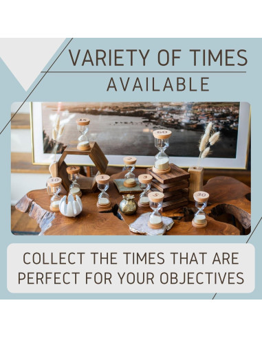 Reloj de Arena Chillkat 1 Minuto con Tapas de Madera